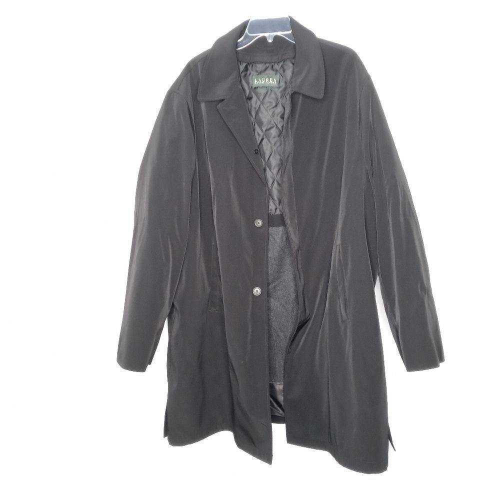 Lauren Ralph Lauren black trench coat size 52L